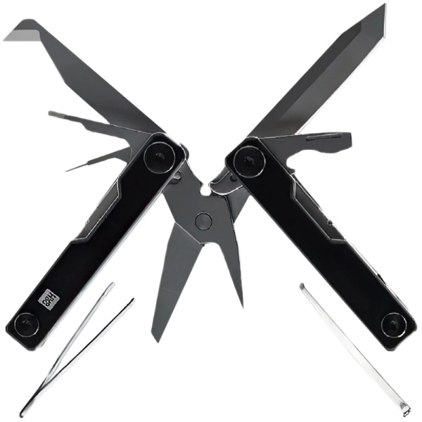 Мультитул HuoHou Mini Multi-Tools, 11 инструментов, чёрный